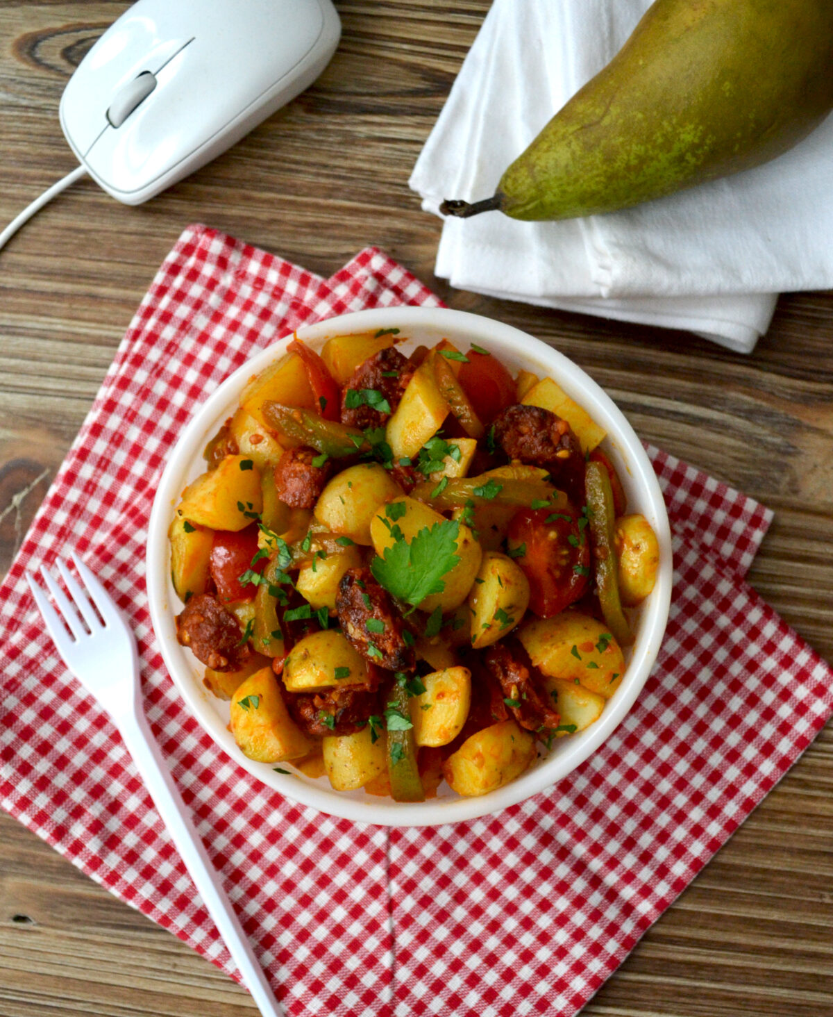 Lunch box Salade de pommes de terre au chorizo ©TendanceFood.com