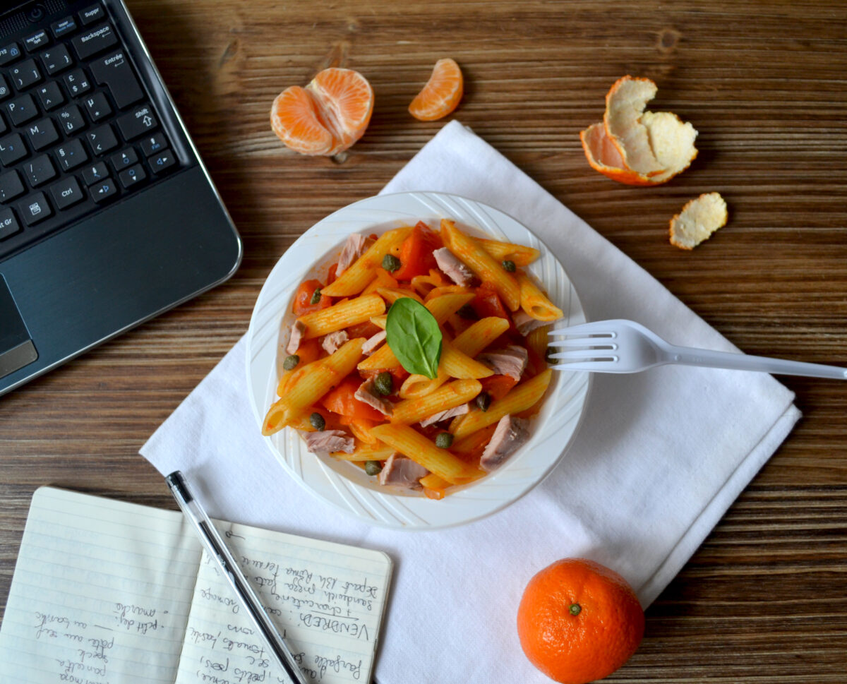 Lunchbox Penne thon / tomates / câpres ©TendanceFood.com