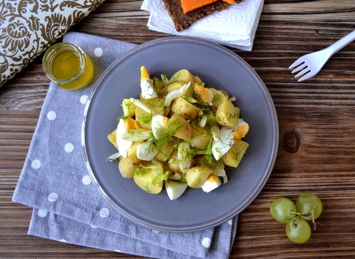 Lunch box Salade de pommes de terre au fenouil, sauce au citron © TendanceFood.com